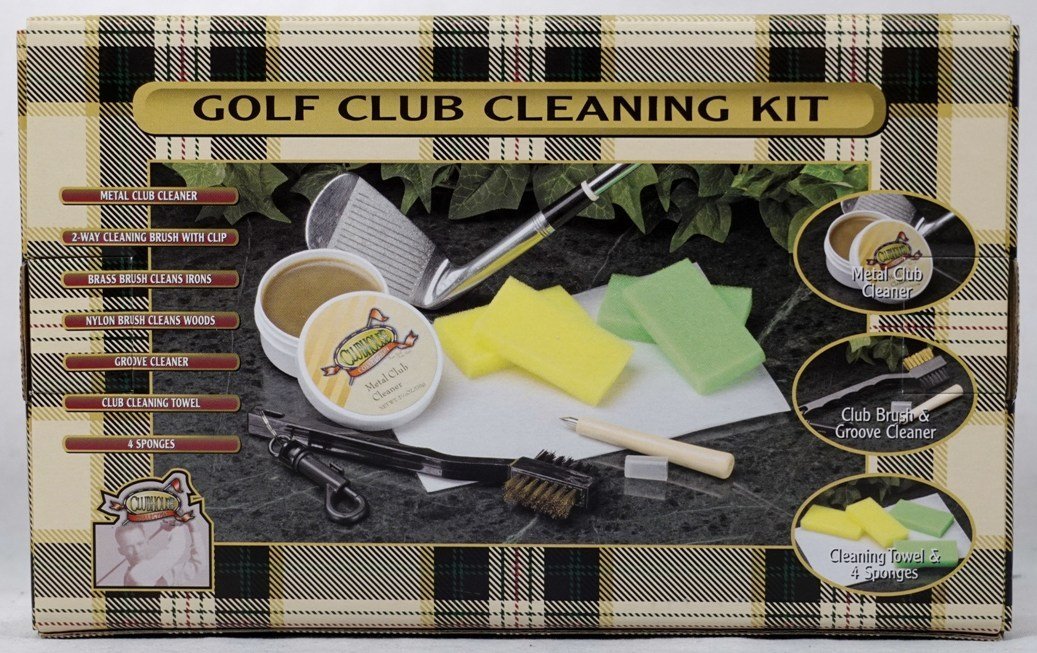 Premium Golf Club Cleaning Kit – Stainless Steel Brush, Groove Cleaner & Scrub Tool – Perfect for Golf Club Maintenance & Care – Ideal for Golfers, Driving Range & Course Use