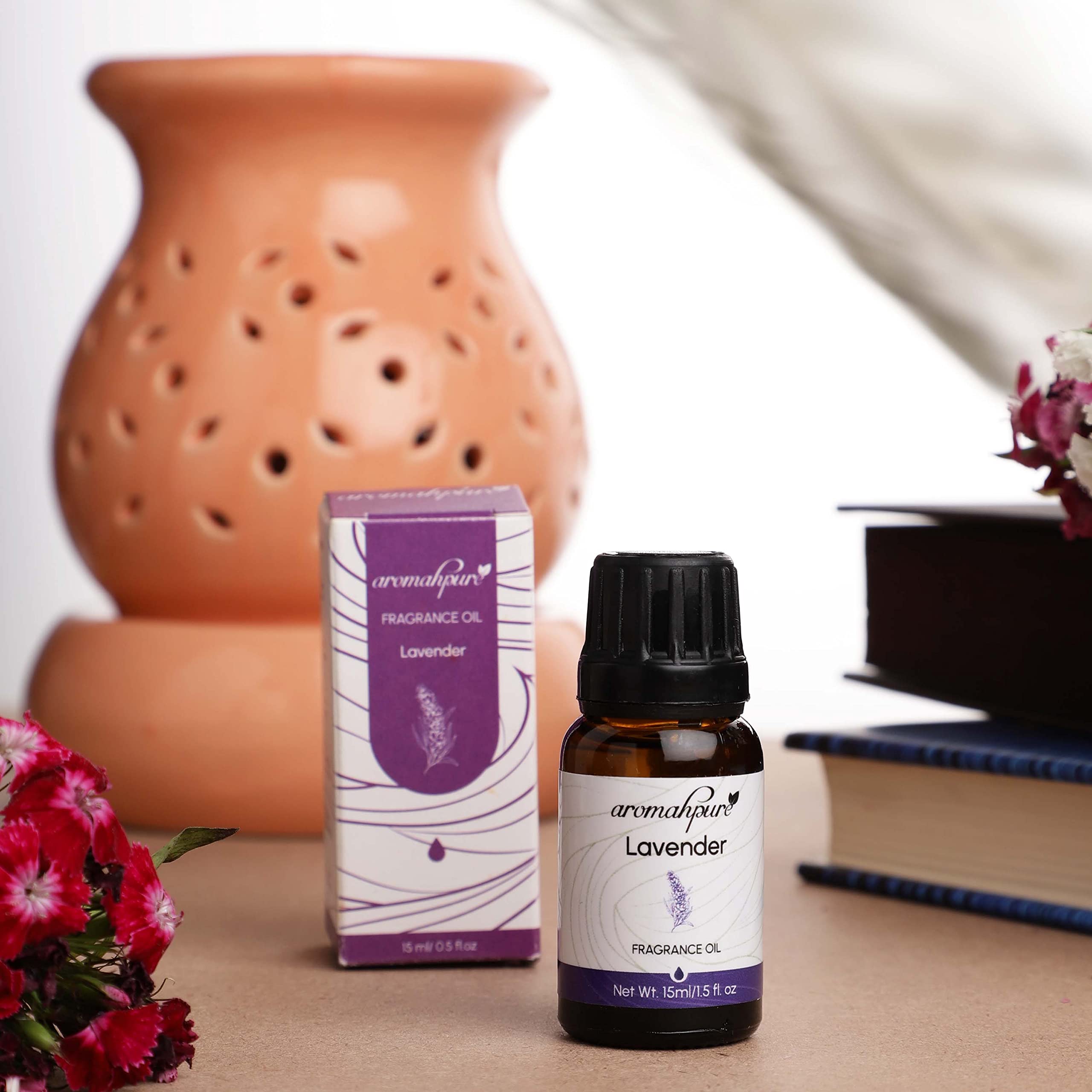 Aromahpure Essential Oil Set - 2 Pack (30ml Each) | Lavender & Sandalwood Fragrance Oil for Home, Diffusers, Candles | Aromatherapy Oil for Relaxation, Meditation & Focus | Perfect for Spa, Yoga & Bedroom Use