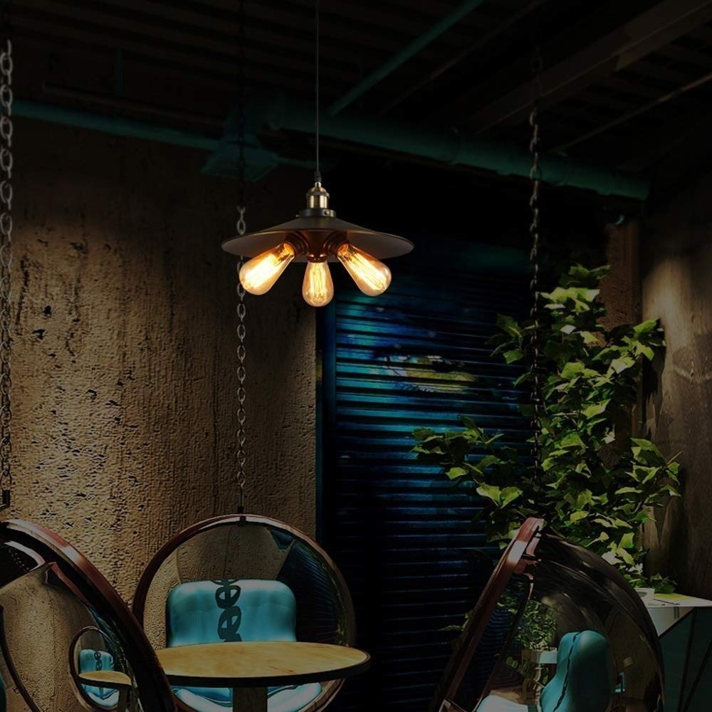 Modern LED Chandeliers - Retro Iron Art Pendant Lights for Living Room Ceiling, Simple Personality Industrial Hanging Light Fixture E273 | Perfect for Dining Rooms, Bedrooms, and Entryway Lighting Decor