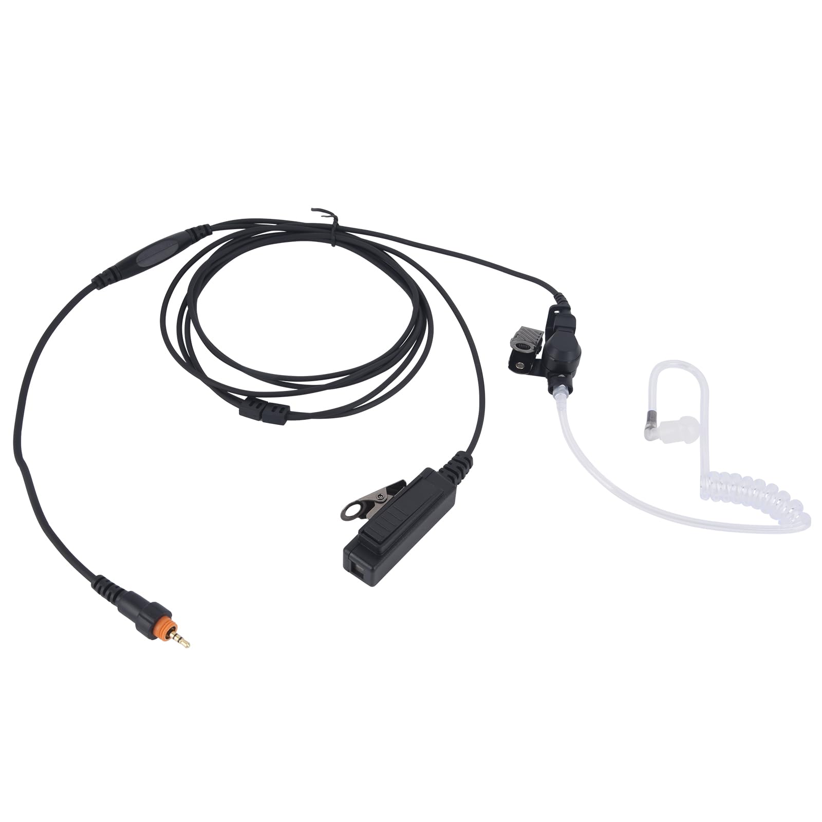 Pdflie CLP1010 CLP1040 CLP1060 CLP446 Walkie Talkie Headset with Microphone & PTT Button - Compatible with Motorola CLP Series Two-Way Radios (2-Wire Design) - Ideal for Security, Construction & Event Staff Communication