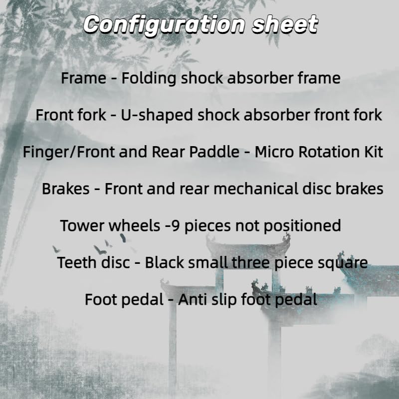 26 Inch Folding Mountain Bike - 27 Speed Hydraulic Shock Absorber, High Carbon Steel Frame, Adjustable Seat for Adults & Teens - Perfect for Commuting, City Riding & Outdoor Adventures (Black/White)