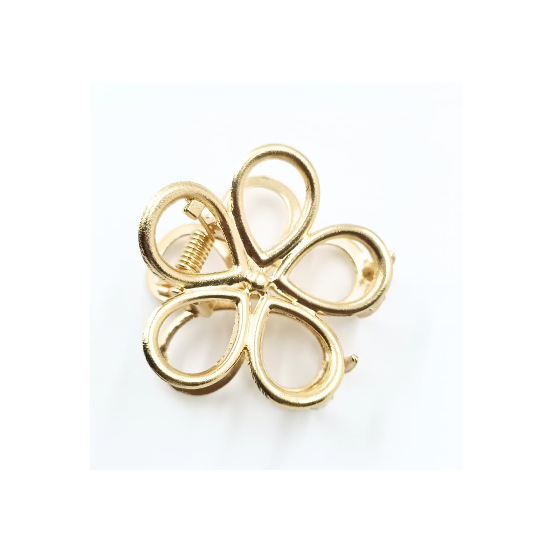 PANCIKAA Minimalist Dainty Round Geometric Hair Clips for Women & Girls - 4 Pack Set - Perfect for School, Work, Parties & Everyday Styling