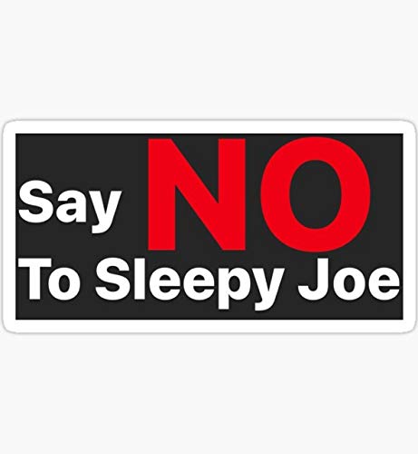 Anti Sleepy Joe Sticker - Funny Political Decal for Cars, Trucks, Laptops, Walls & Windows - Waterproof Vinyl Bumper Sticker - Perfect for Conservative Supporters & Political Humor Enthusiasts
