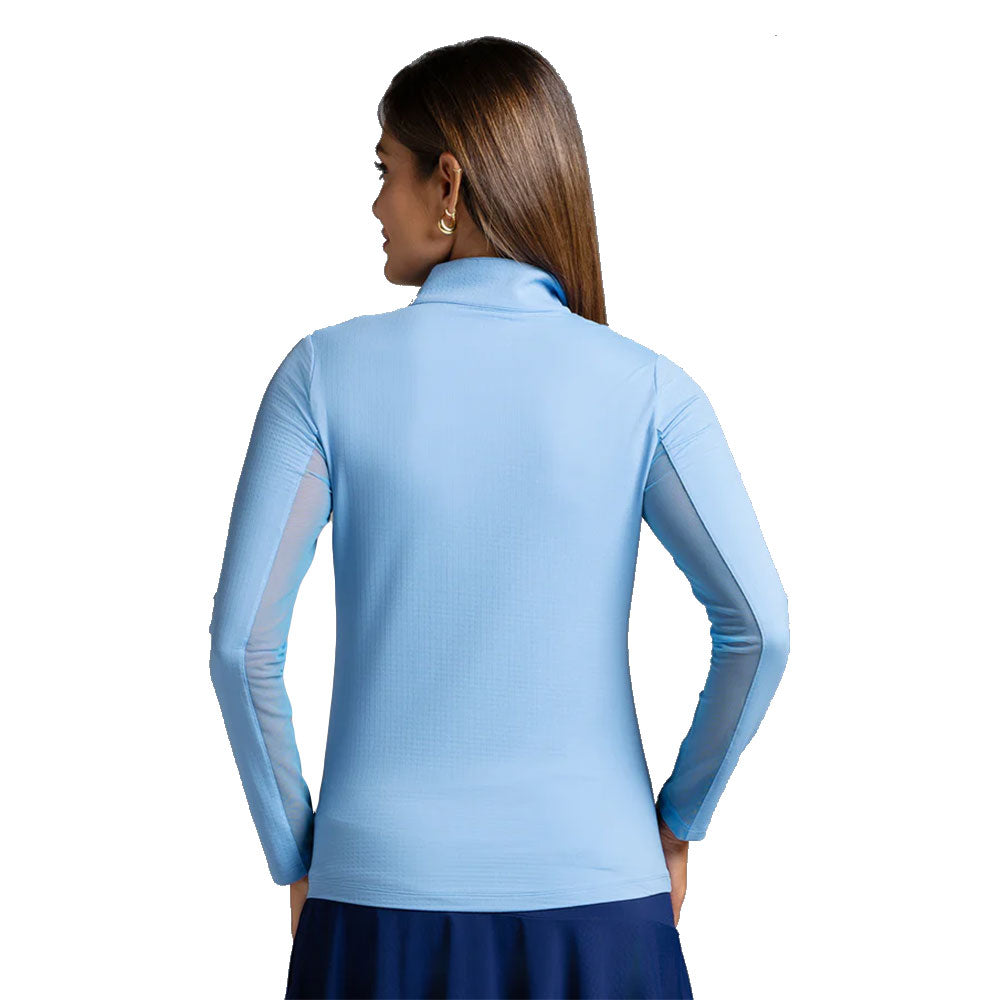 Ibkul Essential Solid Women's Golf Quarter Zip Pullover - Lightweight & Breathable for Comfort on the Golf Course & Outdoor Activities