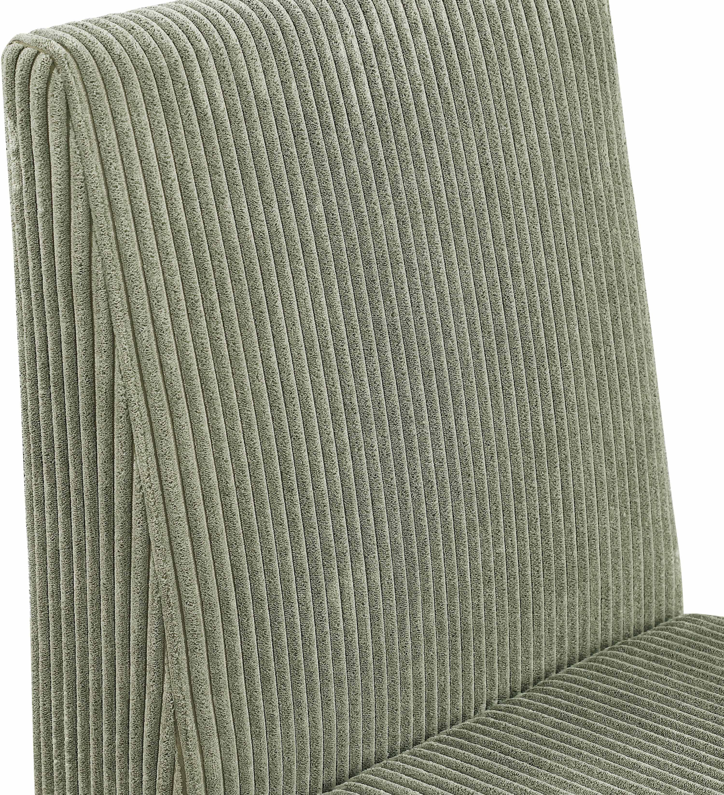 Premium Benson Microsuede Corduroy Fabric Dining Chair - Comfortable Modern Upholstered Seat for Kitchen, Dining Room & Office - Home & Commercial Use