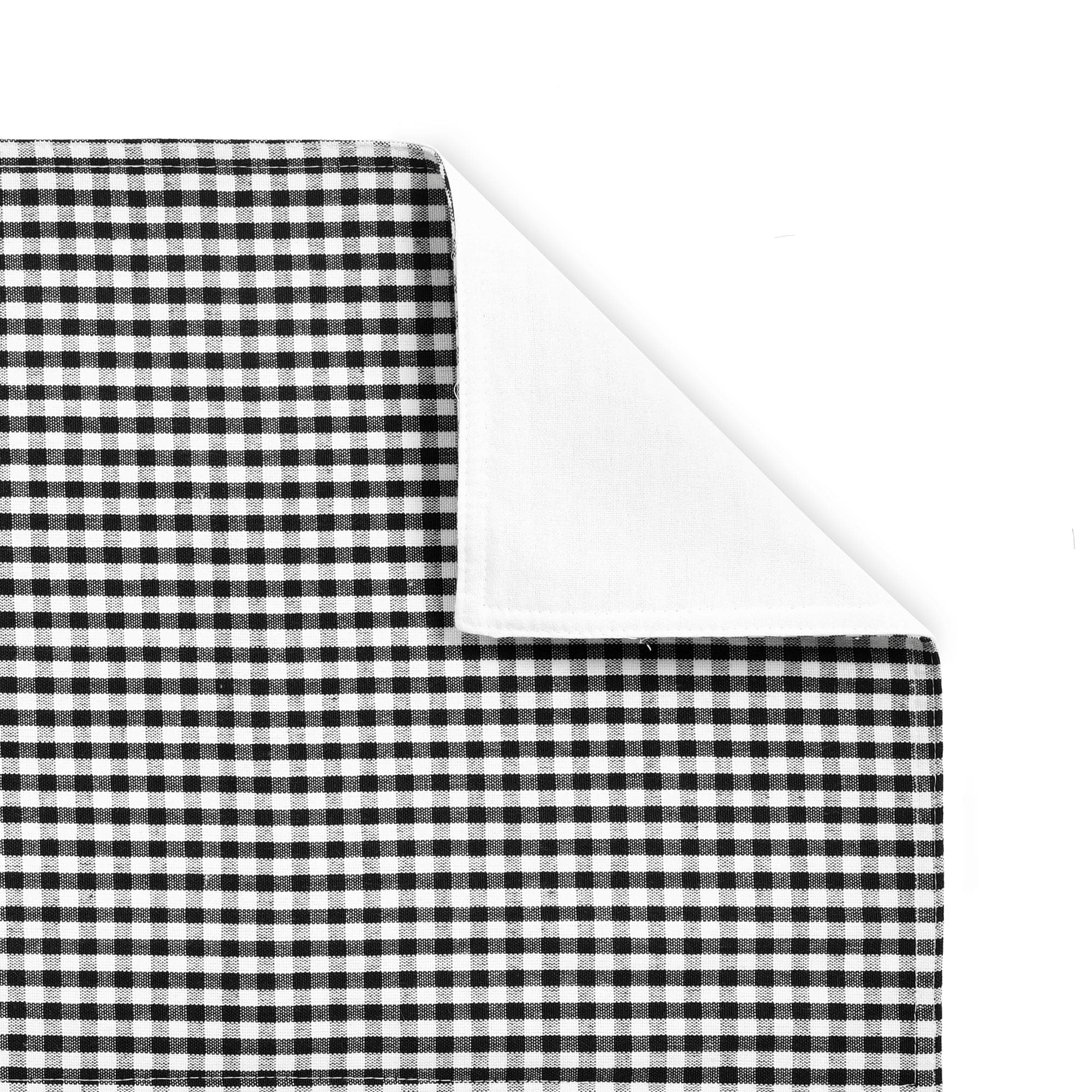 Gingham Check Yarn Dyed Cotton Table Runner - Classic Plaid Pattern for Dining Table Decor, Kitchen, Wedding, and Party Decorations