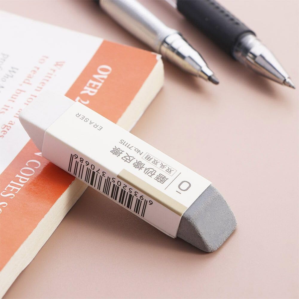 Dual Head Ink & Pencil Eraser - Cleans Ballpoint Pens & Colored Pencils for Artists & Students