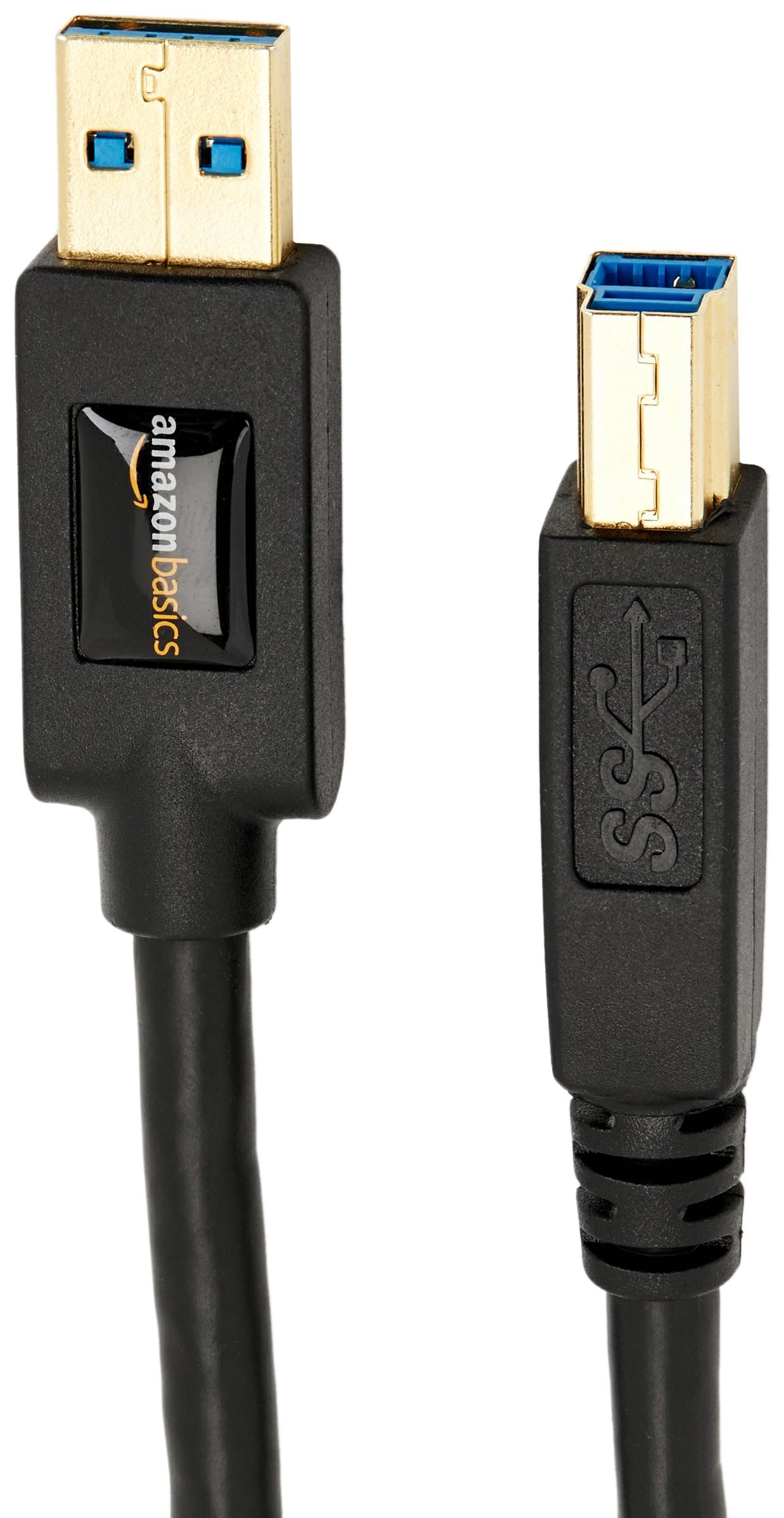 StarTech.com 7-Port USB 3.0 Hub with 5Gbps Data Transfer - Black USB Expansion Hub for Desktop/Laptop - Connect Multiple Devices Like Keyboards, Mice & External Drives | Amazon Basics 6ft USB 3.0 A-Male to B-Male Cable (1.8m) - Perfect for Printers, Scanners & Audio Interfaces