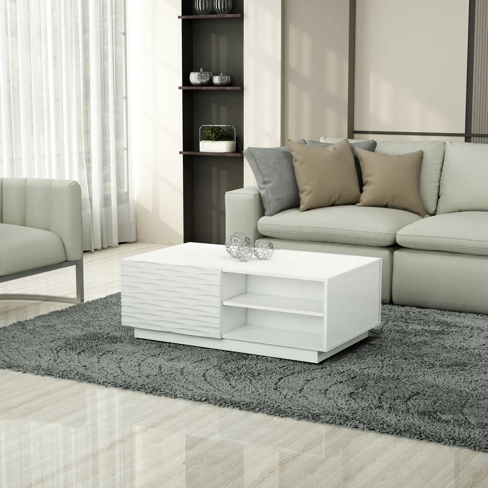 Anderson Teak Hinwil Coffee Table CTH 037 - Solid Teak Wood Modern Side Table for Living Room, Patio & Outdoor Use