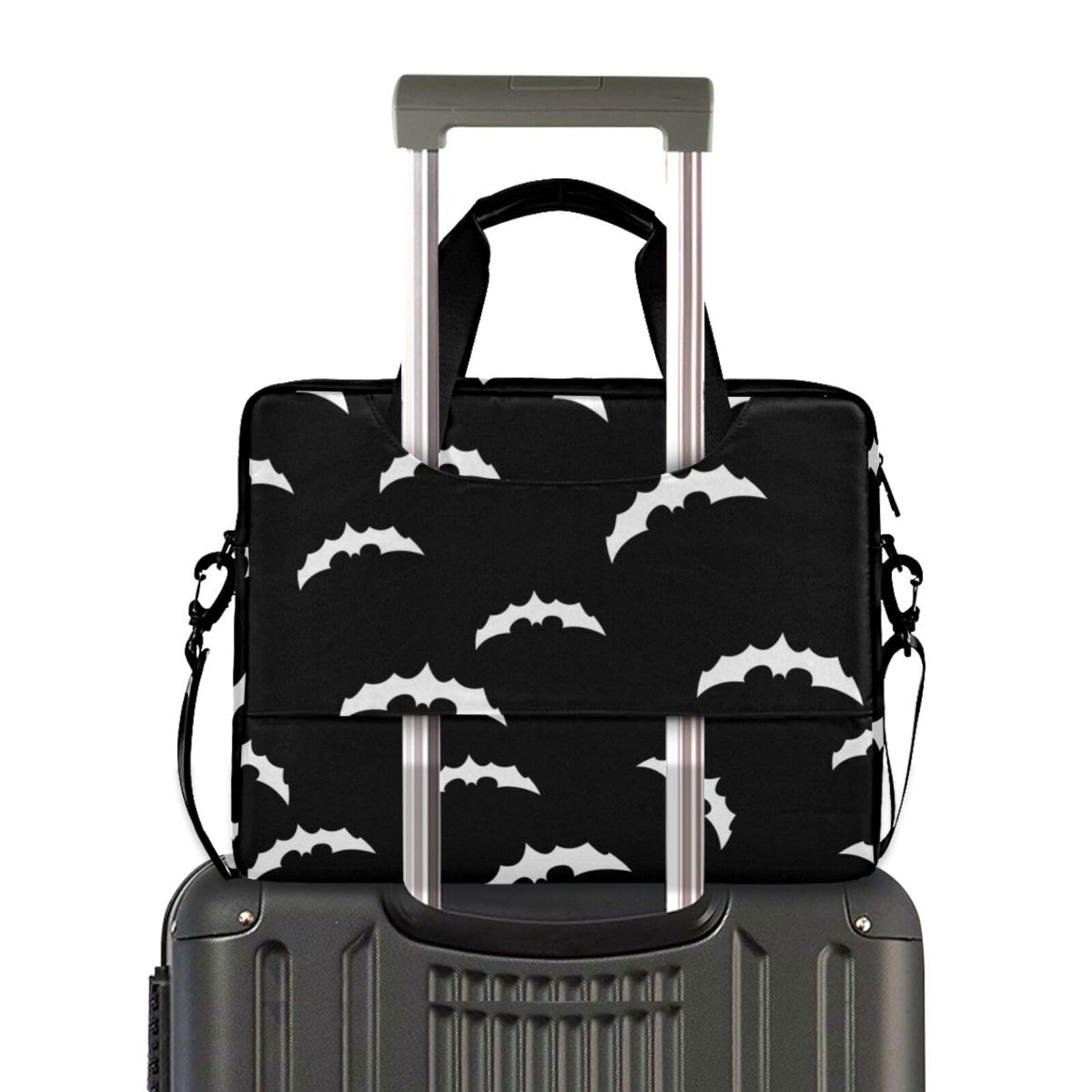 Gothic Bats Halloween Laptop Sleeve 15.6 Inch - Waterproof Computer Briefcase for Women & Men - Perfect for Work, School & Travel
