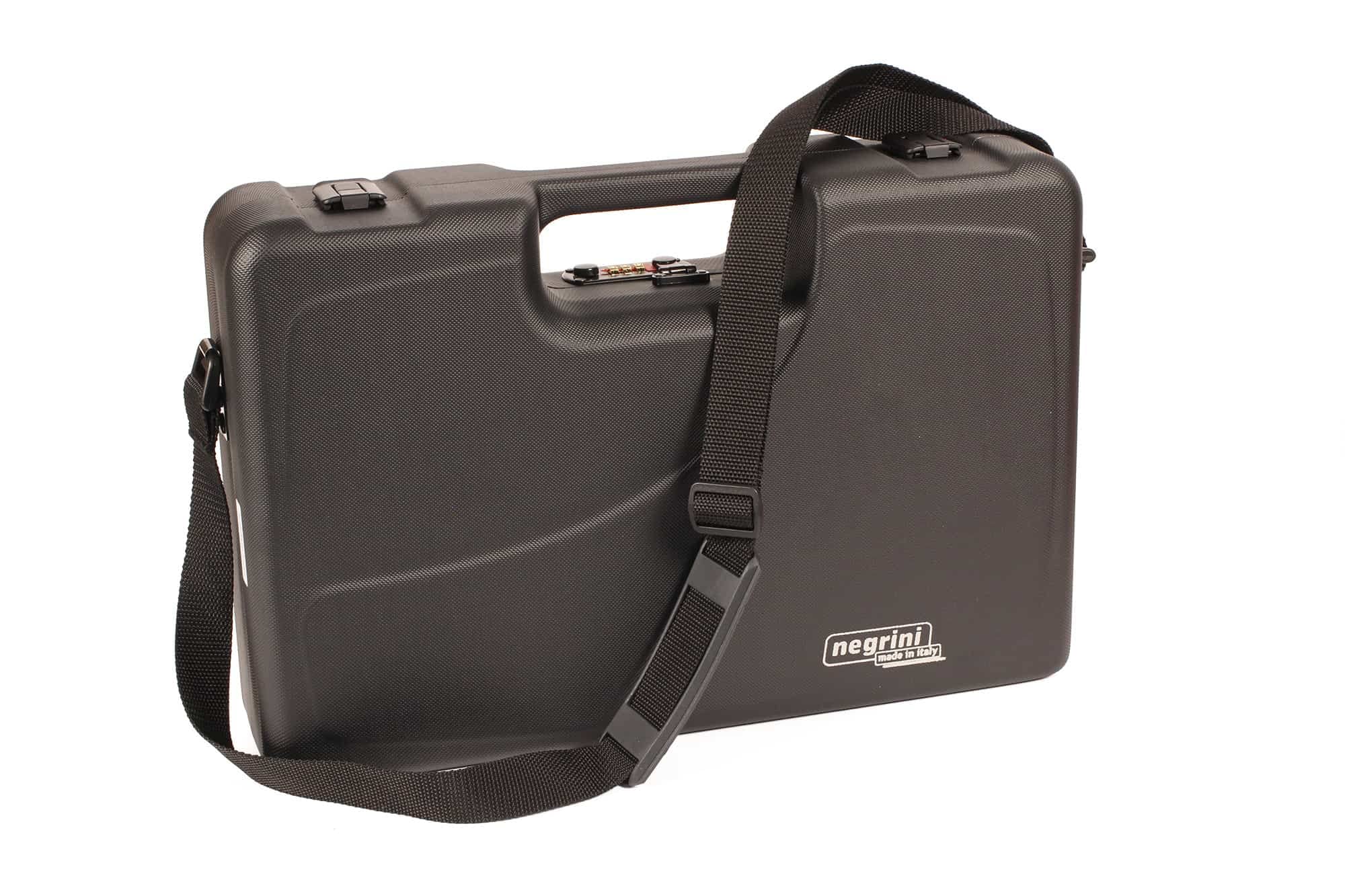 Negrini Shotshell Case - Durable Shotgun Shell Carrier with Adjustable Shoulder Sling & Comfort Handle - Perfect for Hunting, Shooting Range & Outdoor Sports