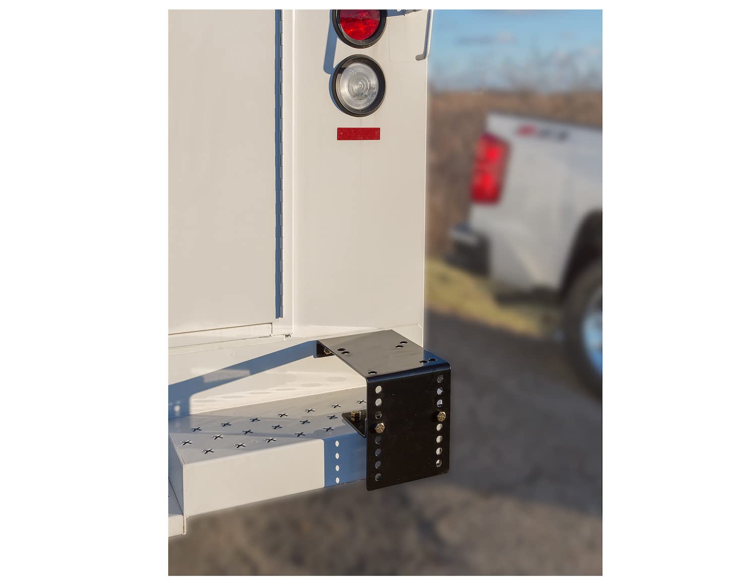 Buyers Products White Bumper Vice Mount - Heavy Duty Truck Bumper Clamp for Secure Mounting | Perfect for Work Trucks, Trailers & Off-Road Vehicles