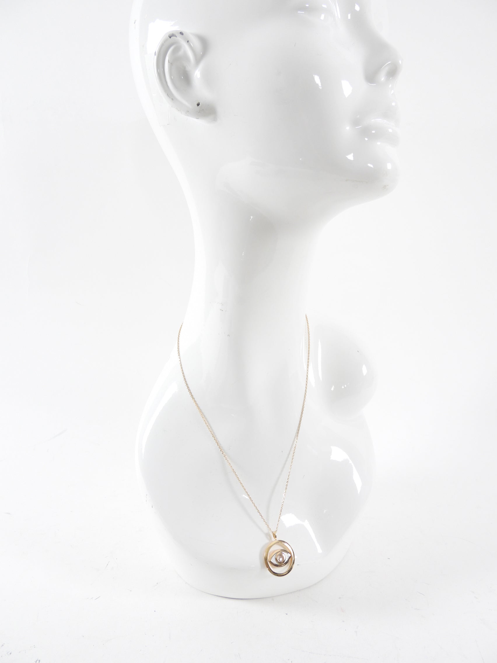 Chopard 18K Rose Gold Diamond Happy Evil Eye Pendant Necklace for Women - Luxury Jewelry Gift for Birthday, Anniversary & Special Occasions