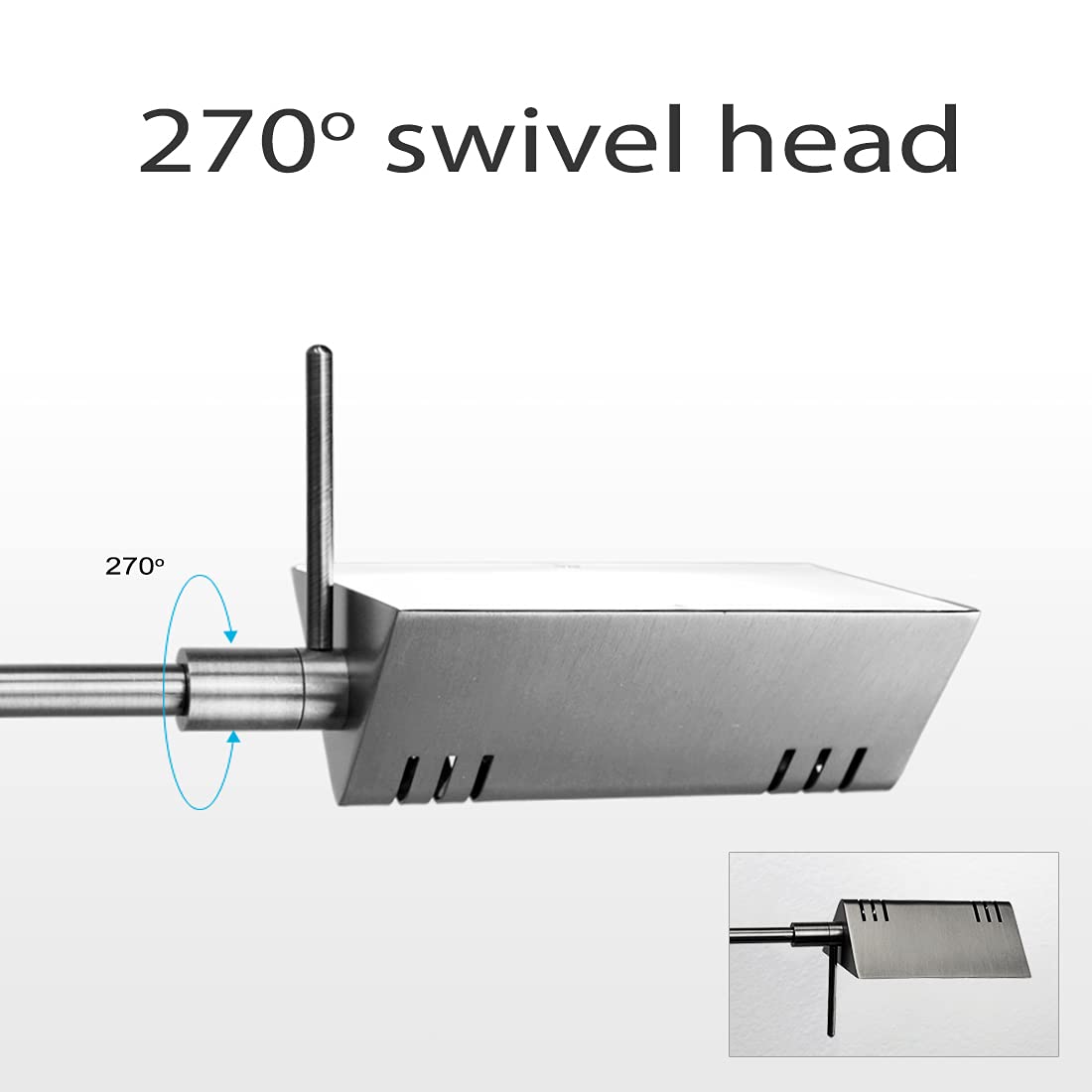 O'Bright LED Pharmacy Table Lamp - 12W Adjustable Desk Light with Full Range Dimming & 360° Swing Arms for Reading, Crafting & Office Work | ETL Certified Brushed Nickel Finish | Perfect for Home, Study & Workspace Lighting