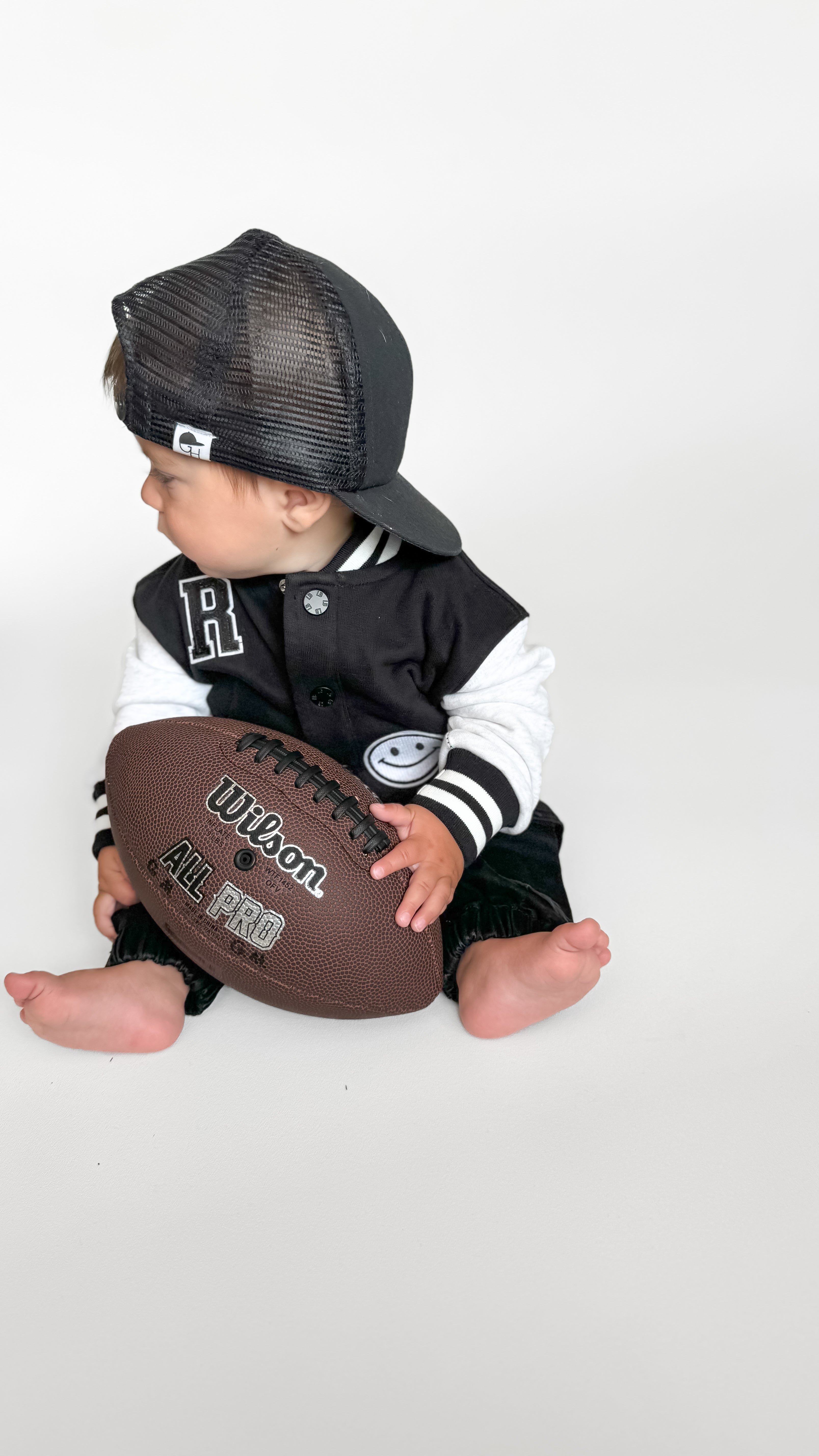 Custom Black Varsity Letter Patch - Embroidered Iron-On Applique for Jackets, Bags & DIY Crafts | Perfect for School Spirit, Sports Teams & Personalized Gifts