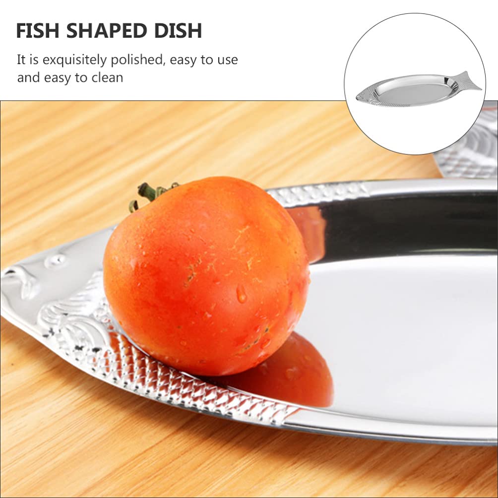 Stainless Steel Fish Plate - Kitchen & Party Serving Tray for Steamed Fish
