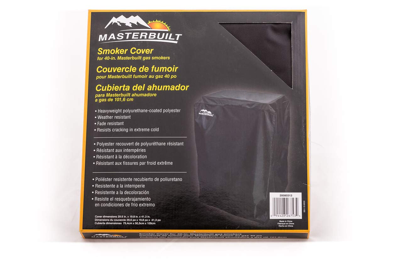 Masterbuilt 40-Inch Electric Smoker Cover - Waterproof & UV Resistant Protection for Outdoor Grilling & BBQ Accessories - Perfect for Backyard Cooking, Camping & Tailgating