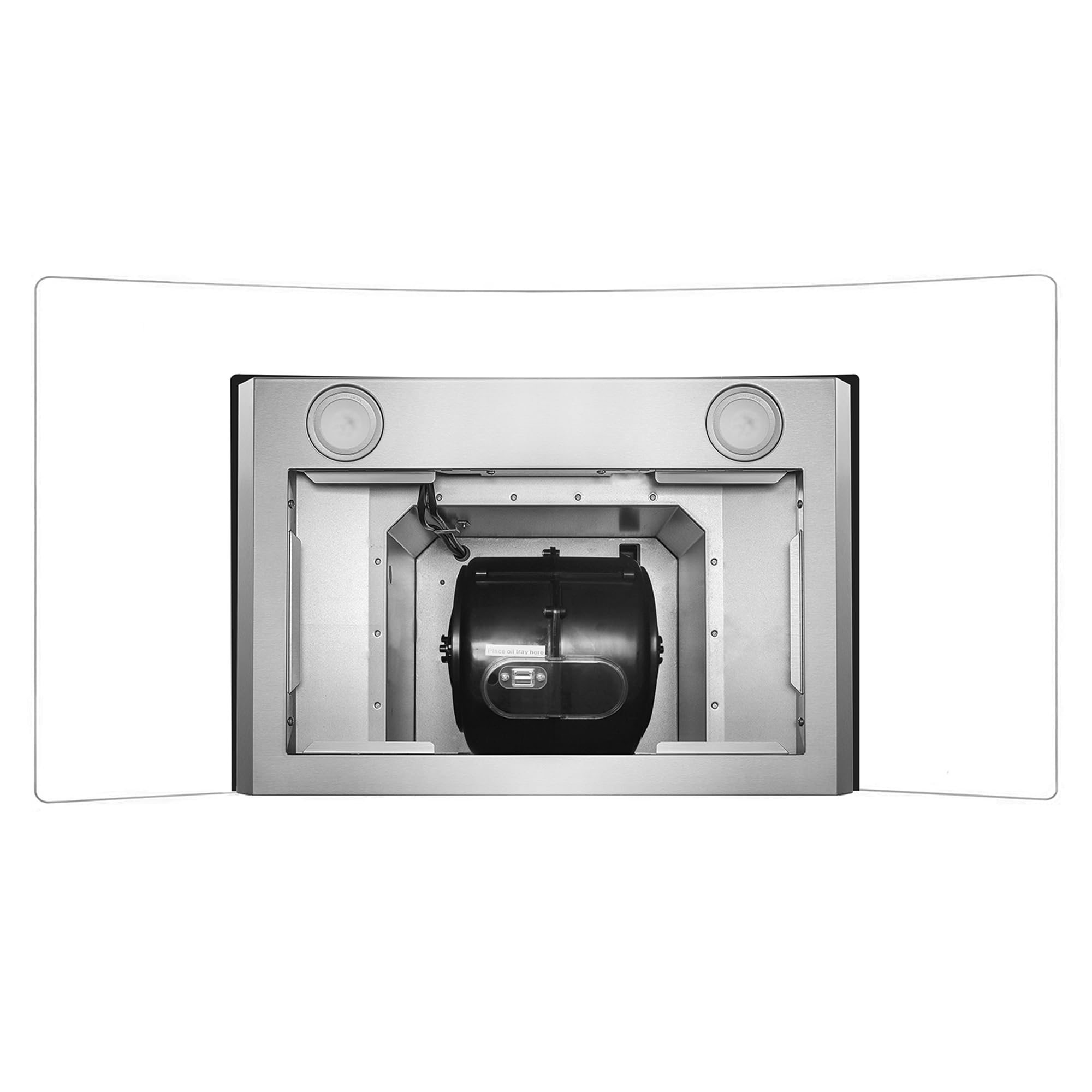 COSMO COS-668A900 36 Inch Stainless Steel Wall Mount Range Hood - 380 CFM Ducted Ventilation with LED Lights & Button Controls | Perfect for Modern Kitchens, Cooking Ventilation & Smoke Removal