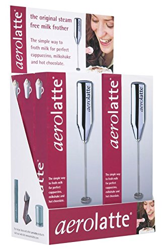 Aerolatte 0046pro Electric Milk Frother - 6 Piece Set for Perfect Cappuccino, Latte & Hot Chocolate at Home or Cafe