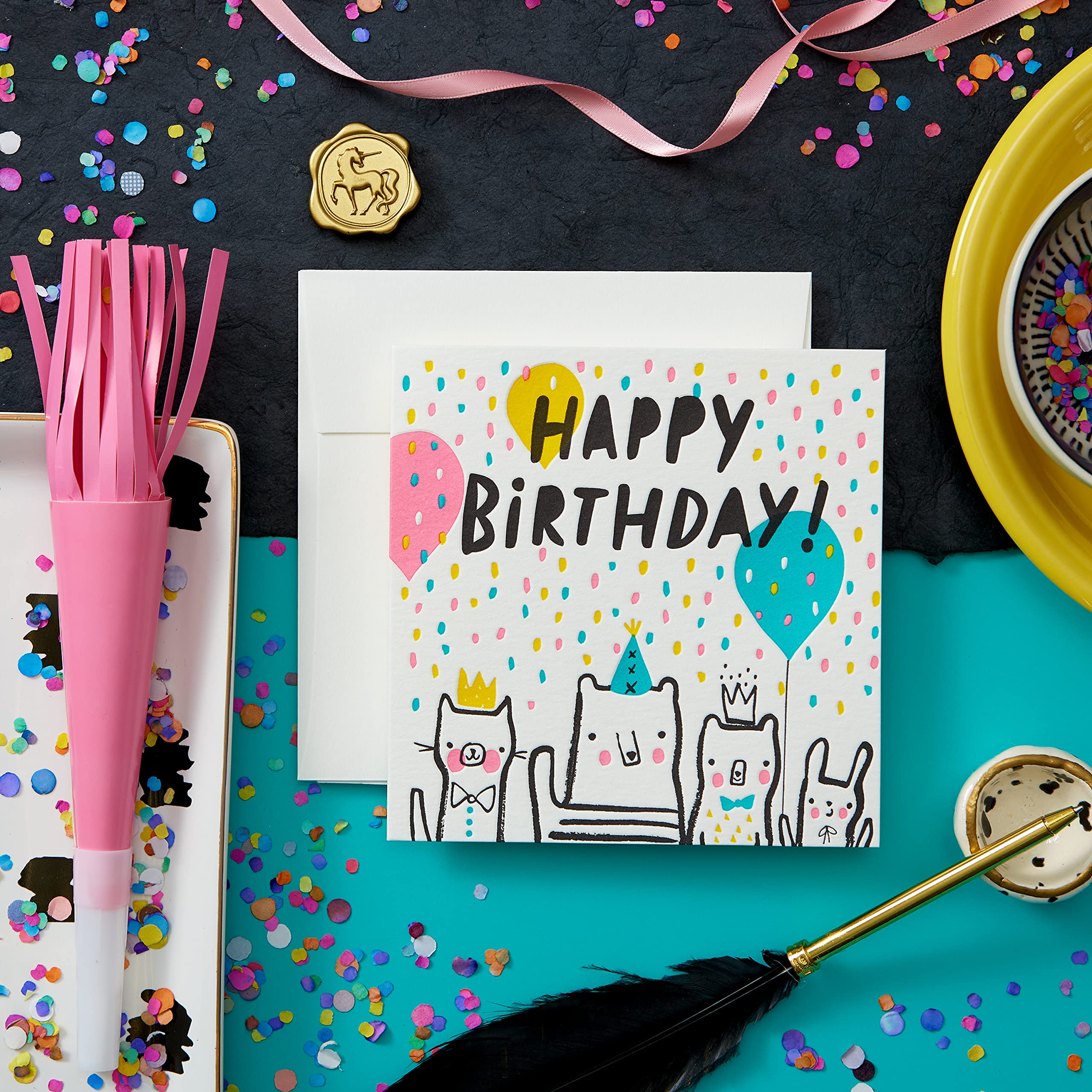 Birthday Confetti Greeting Card | Fun & Colorful Birthday Wishes | Perfect for Parties, Celebrations & Special Occasions