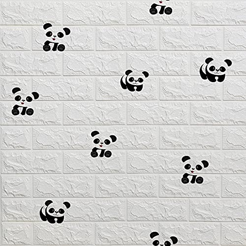 3D Effect Wall Sticker PE Foam - Self Adhesive Waterproof Brick Wallpaper for DIY Home Decor - Kids Room, Bedroom, Kitchen Wall Decoration (70cm x 77cm, Color B008) - Perfect for Nursery, Living Room & Office Spaces
