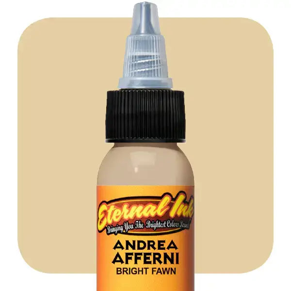 Bright Fawn Eternal Ink - 1 oz Waterproof & Fade-Resistant Tattoo Ink for Professional Artists & DIY Tattoos - Perfect for Tattoo Studios, Home Use, and Body Art Enthusiasts
