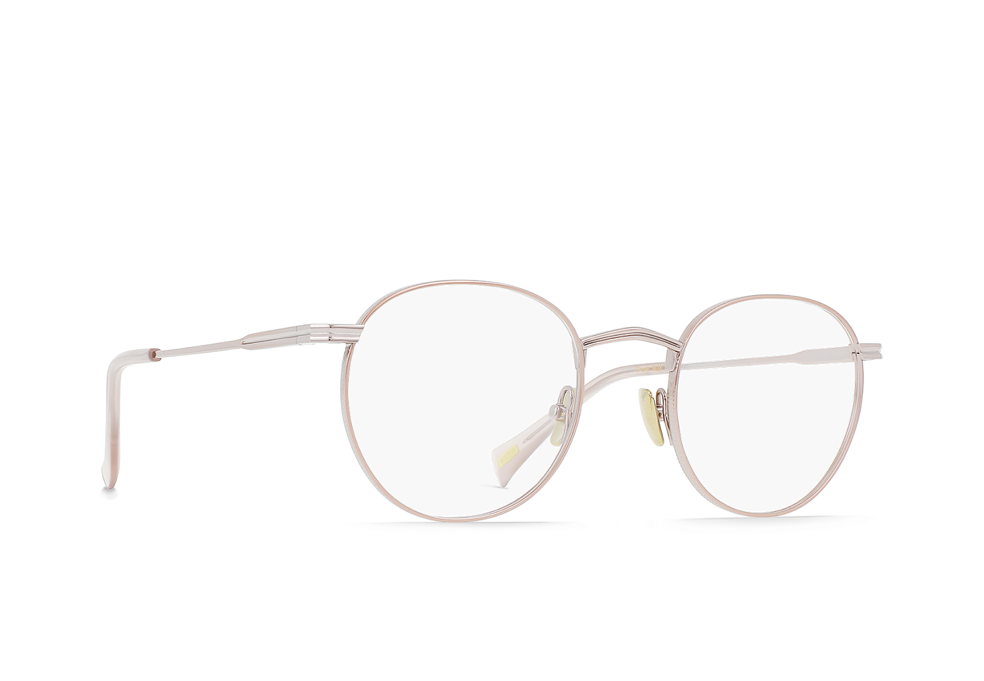 BENSON II Shiny Silk & Rosè / Clear 49mm Sunglasses - Trendy UV Protection Shades for Women & Men | Perfect for Beach, Driving & Outdoor Activities