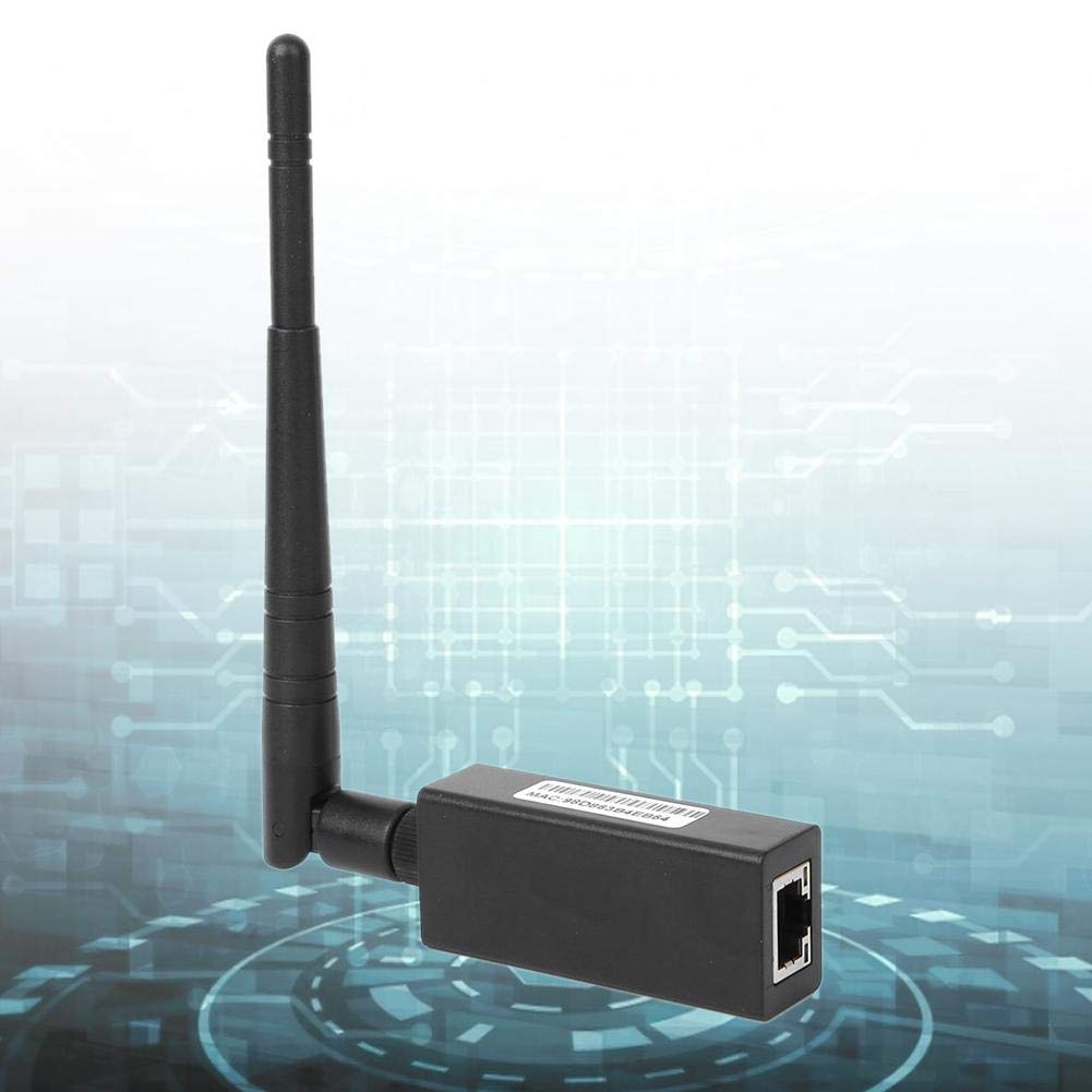 Industrial RS485 to Ethernet Serial Device Server with External Antenna & RJ45 Interface - Convert Printers to Network Printers for Factory Automation & Remote Device Management