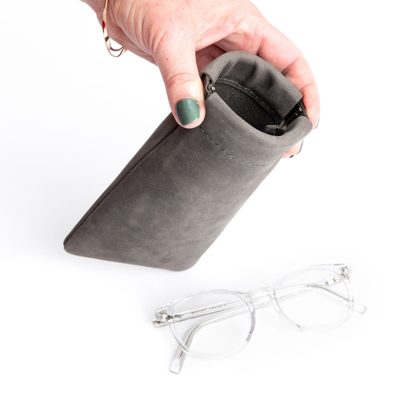 Durable Soft Silicone Eyeglass Case - Lightweight & Compact Glasses Holder for Travel, Home, and Office Use