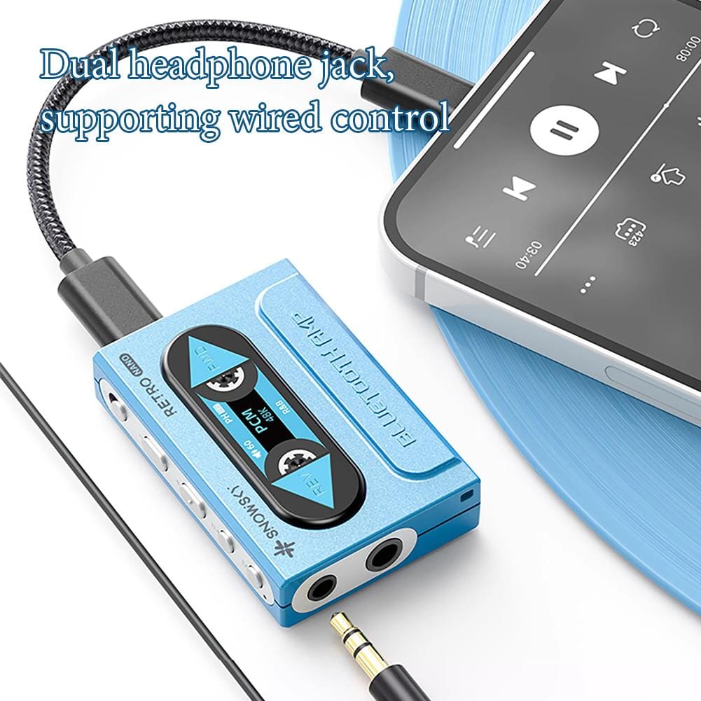 FiiO SNOWSKY Retro Nano Bluetooth 5.1 DAC & Headphone Amplifier - High Resolution Audio for iPhone, Android, PC - Perfect for Music Lovers, Audiophiles & Travel