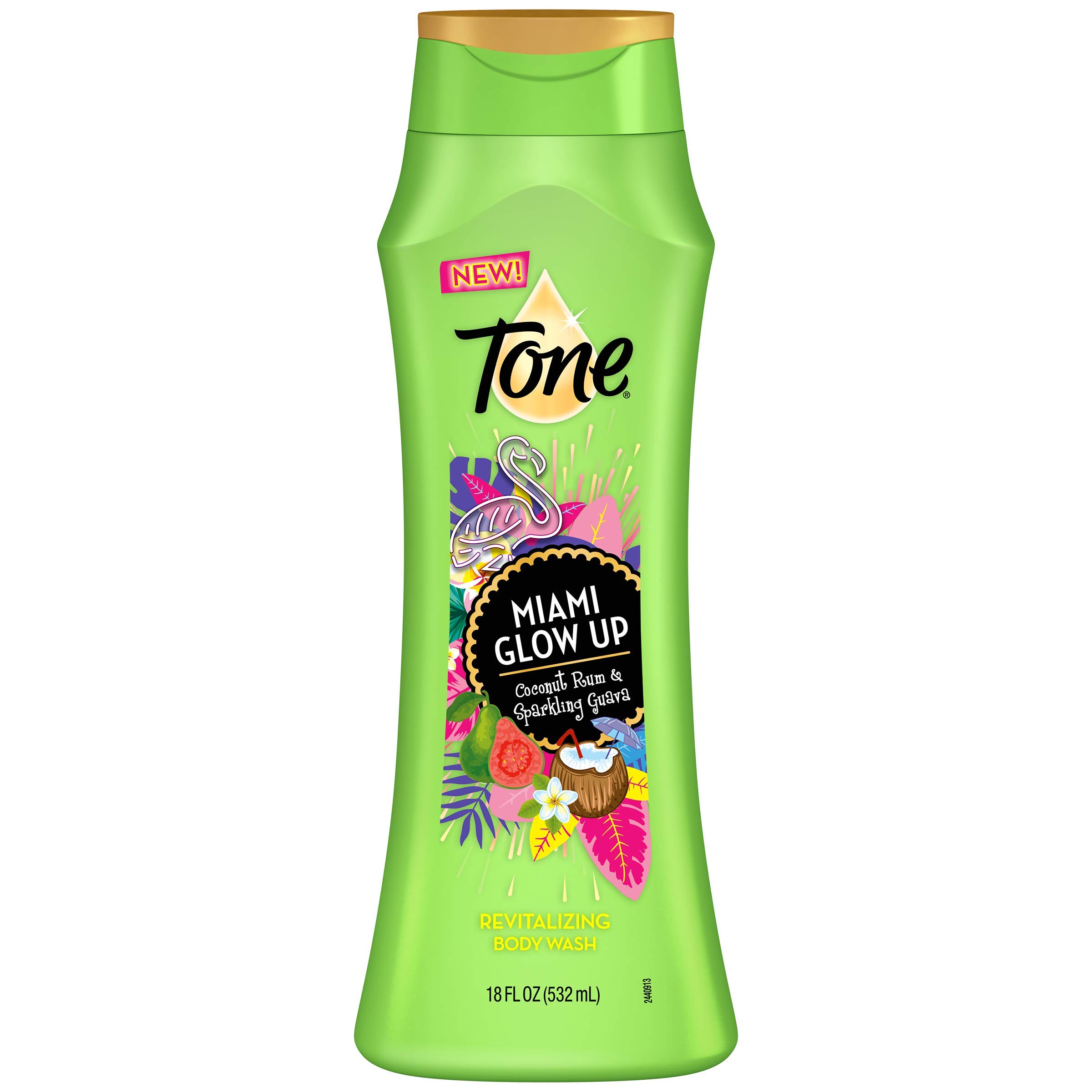 Tone Miami Glow Up Body Wash - Hydrating & Exfoliating Shower Gel for Smooth, Radiant Skin - Perfect for Daily Use & Self-Care Routine