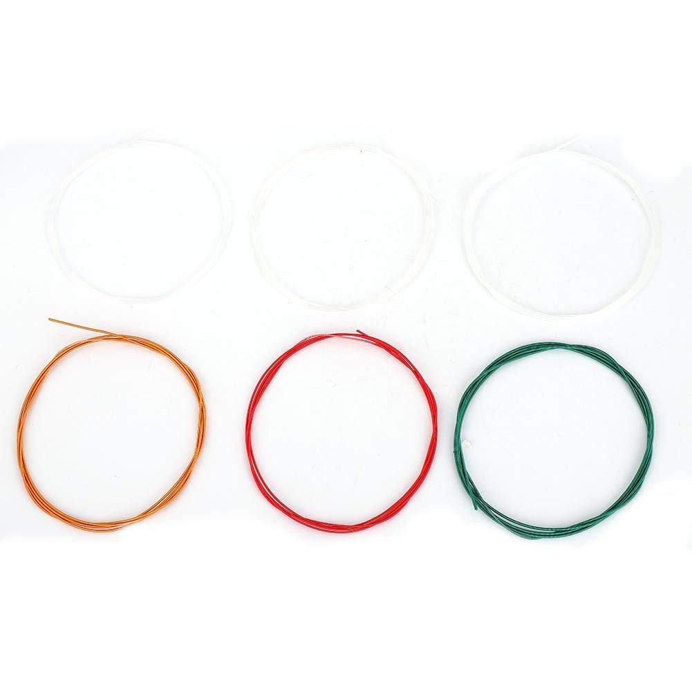 Premium 6-Piece Nylon Classical Guitar Strings Set - Standard Tension Acoustic Guitar Replacement Strings for Warm, Balanced Tone | Perfect for Beginners, Students, and Classical Guitar Performances