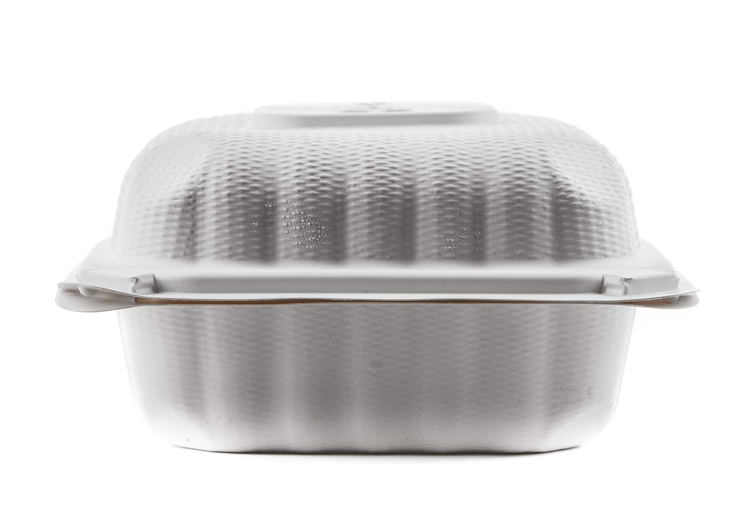[800 Pack] 6x6 Inch Eco-Friendly Clamshell Takeout Containers - Mineral Filled Polypropylene, Microwave Safe, Biodegradable & Recyclable - Heavy Duty Restaurant Supplies for Food Delivery, Catering & Meal Prep
