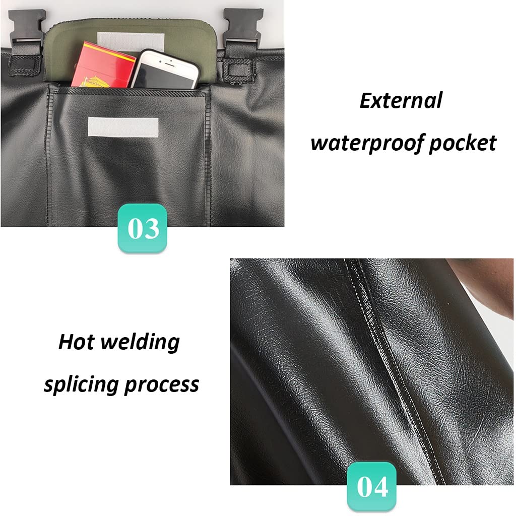 PVC Waterproof Seam Sealed Bootfoot Chest Wader for Fishing & Hunting - Men's & Women's Wading Boots - Ideal for Fly Fishing, Duck Hunting & Outdoor Water Activities