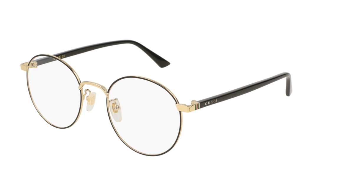 Gucci GG 0297OK 003 Black Gold Men's Eyeglasses - Premium Designer Sunglasses for Men with UV Protection | Perfect for Fashion, Outdoor Activities & Driving
