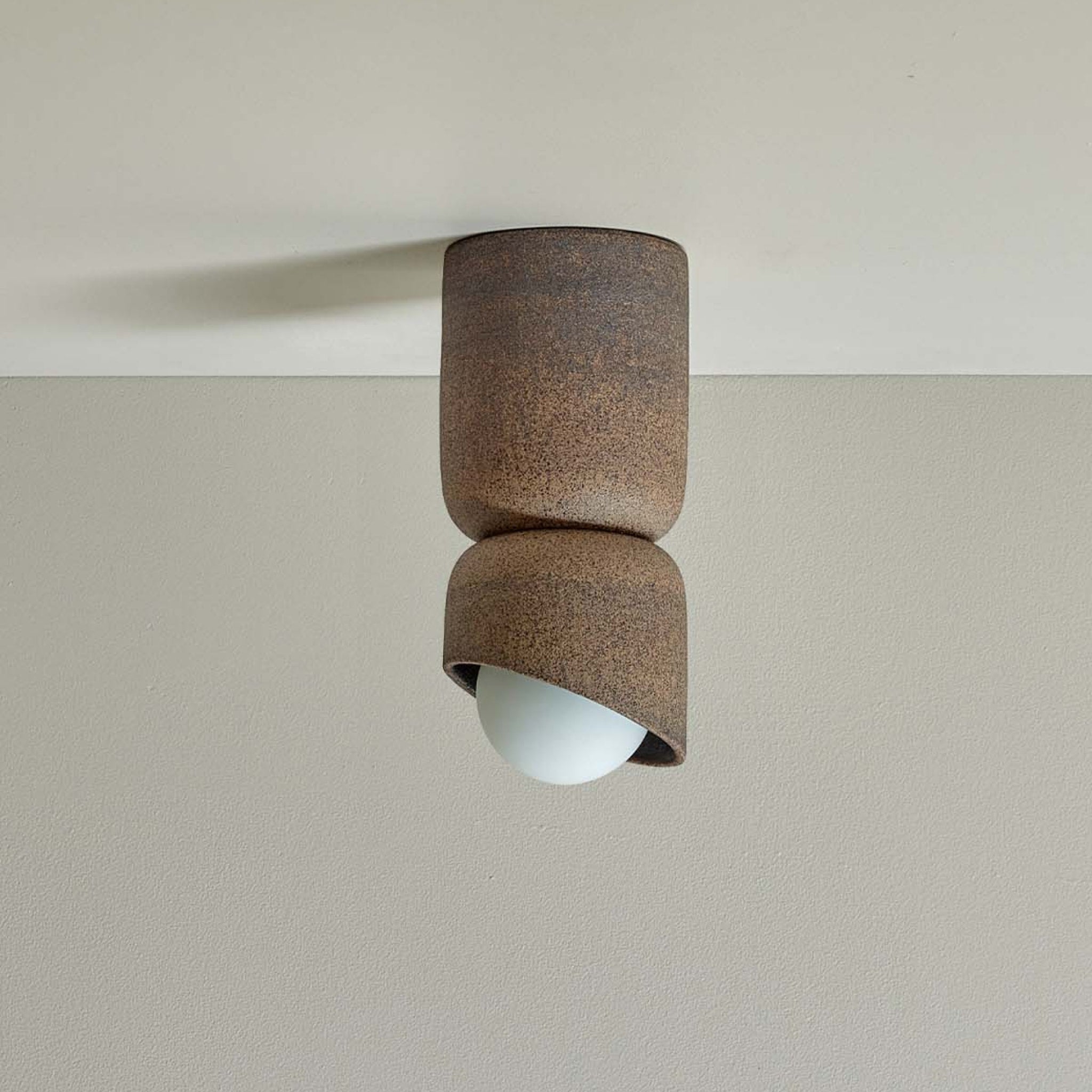 PRE ORDER MARZ DESIGNS Terra 1.5 Ceiling Light - Modern Flush Mount Clay Fixture for Living Room, Bedroom & Dining Room Lighting