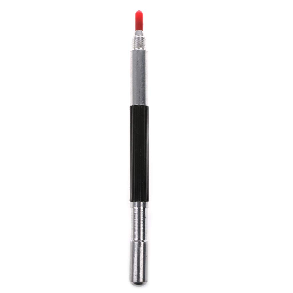 Tungsten Steel Dual Tip Sharpened Scriber, Ceramic Glass Case Writing Pen, Metal Marking Tool for Construction, Drafting & DIY Projects