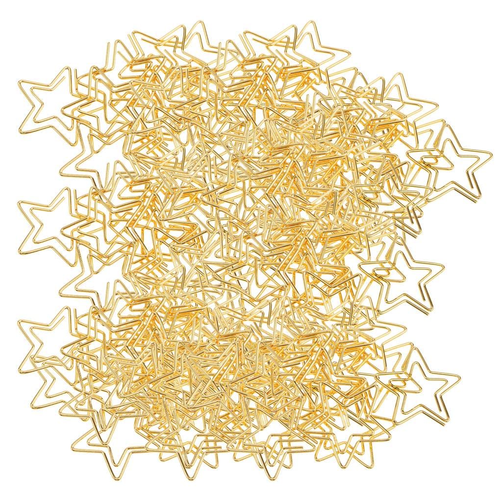 120-Piece Star Shaped Paper Clips - Colorful Small Bookmark Clips for Office, School, and Home Organization - Perfect for DIY Crafts, Scrapbooking, and Gift Wrapping