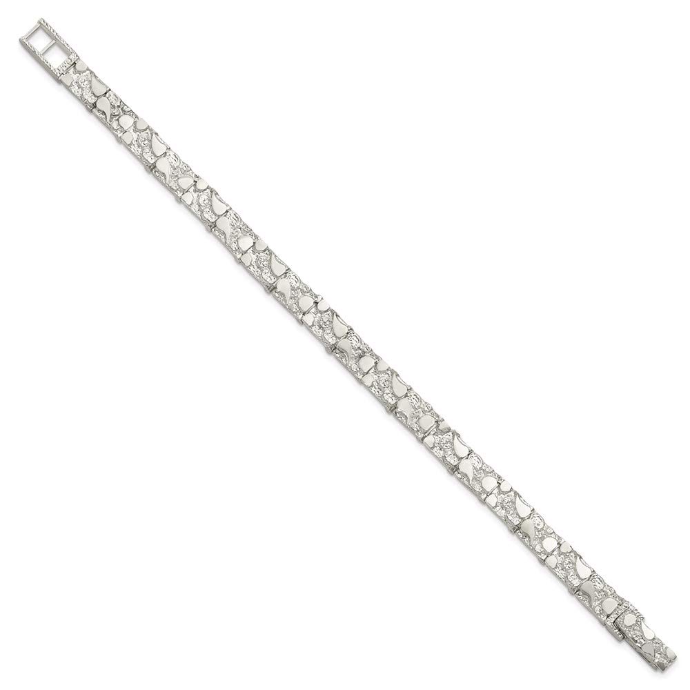 925 Sterling Silver Nugget Bracelet for Women - Dainty Adjustable Fine Jewelry Gift for Her - Perfect for Birthday, Anniversary & Everyday Wear