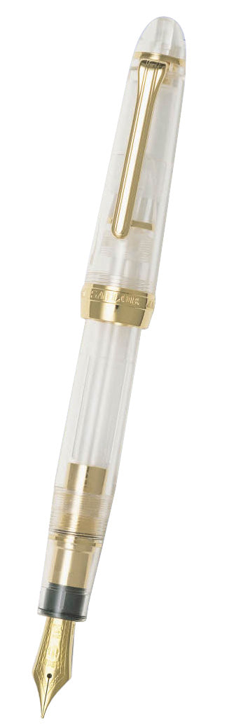 Sailor 1911S Fountain Pen with 14K Gold Nib - Transparent GT Design for Professional Writing, Calligraphy & Gift Giving