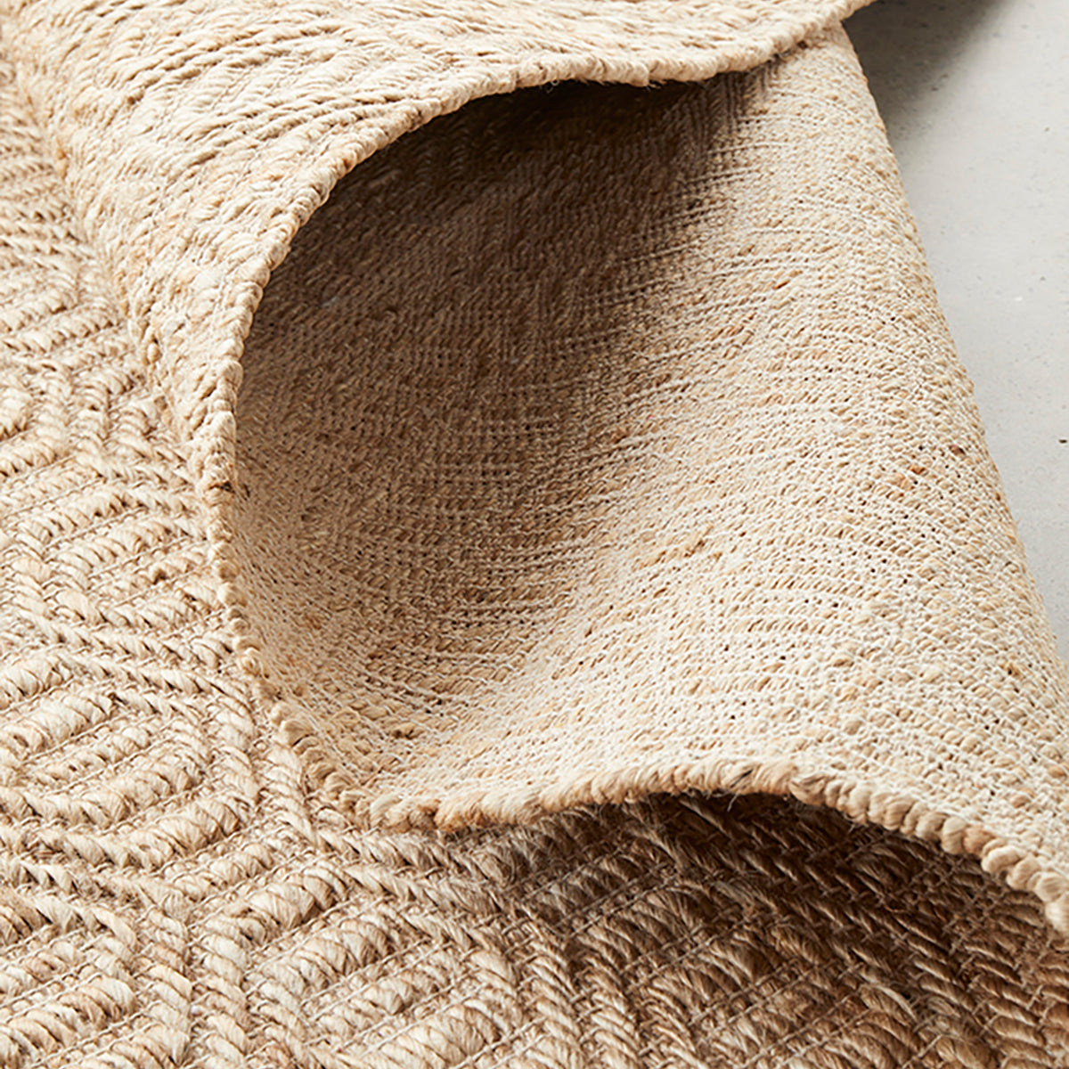 Dune Stina Natural Jute Rug - Handwoven Boho Chic Area Rug for Living Room, Bedroom, or Nursery | Eco-Friendly & Stylish Home Decor