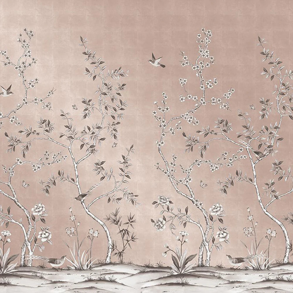 Self-Adhesive Garden Wall Mural - Easy Peel & Stick Wallpaper for Home Decor, Living Room, Bedroom & Nursery - Nature Inspired Botanical Design for Indoor Walls