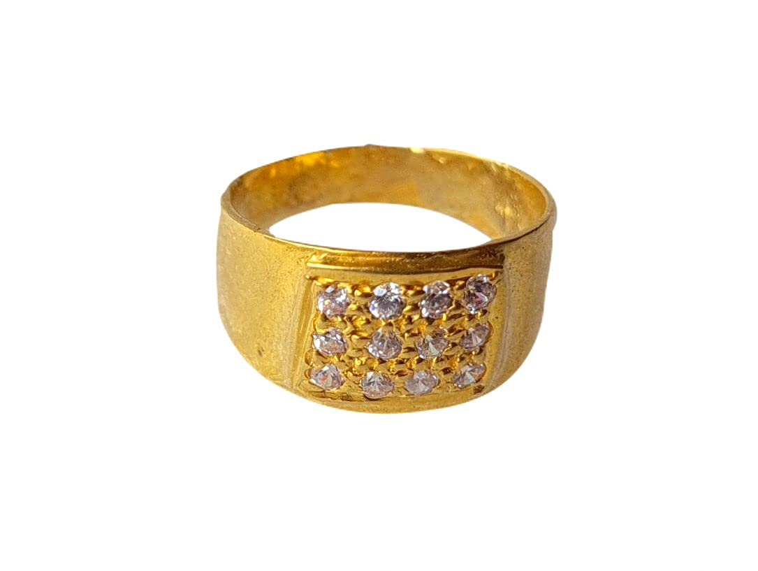 22K/18K Solid Gold Kids Ring - Certified Fine Gold Carved Design Jewelry for Baby Boys & Girls - Perfect Gift for Birthdays, Christenings & Special Occasions - Size A Available - Durable for Everyday Wear
