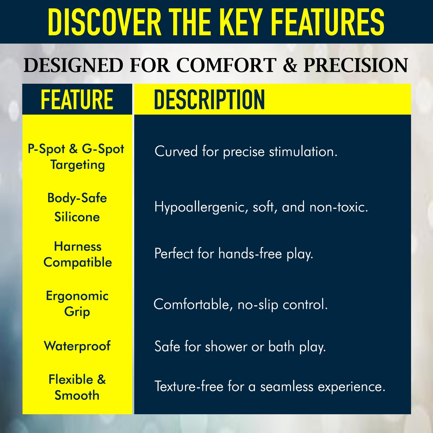Strap-On-Me P&G SPOT Dildo - Ergonomic G-Spot & P-Spot Stimulator - Soft Silicone Sex Toy for Enhanced Pleasure - Smooth Design for Comfortable Solo & Couple Play - Perfect for Sensual Massage & Intimate Exploration (Black, Small Size)