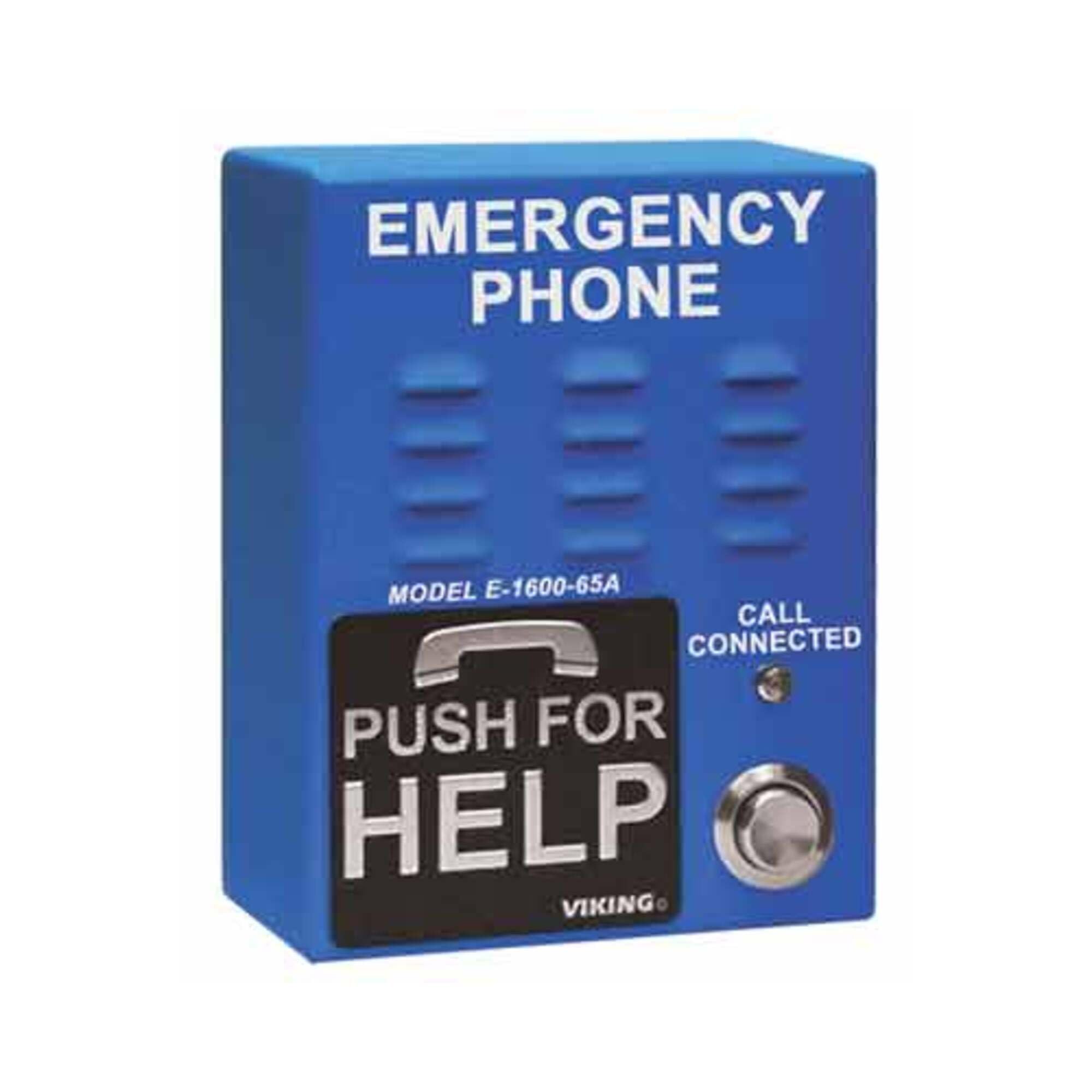 Viking E-1600-65A Emergency Phone with 5-Number Speed Dialer - Reliable Emergency Communication for Offices, Schools, and Public Buildings