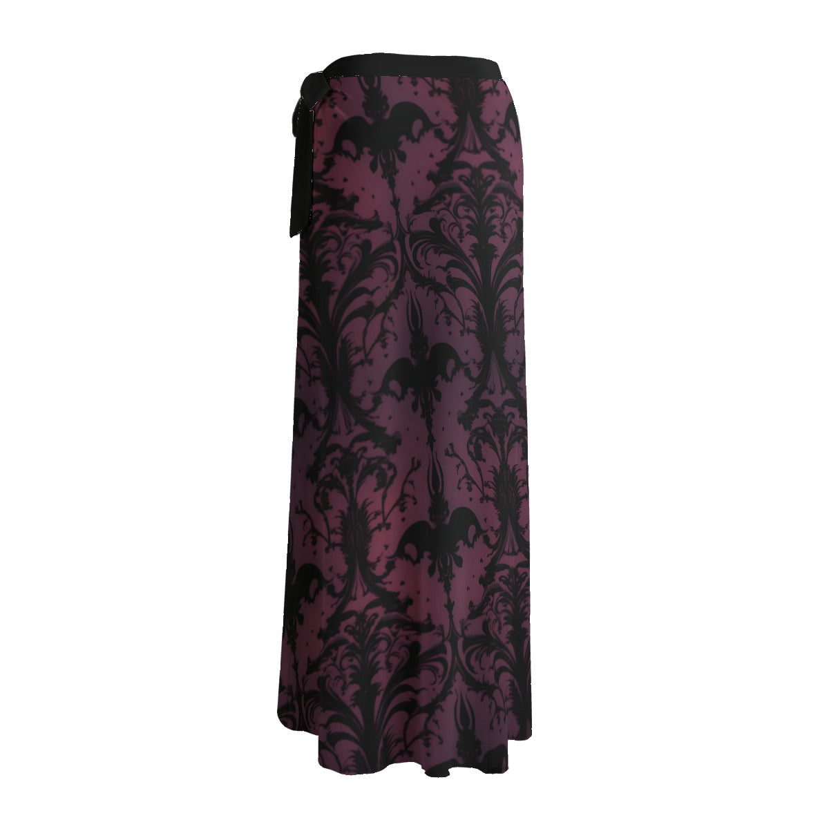 Gothic Purple Sheer Skirt for Women - Elegant Lace High Waist Flowy Midi Skirt | Perfect for Gothic Fashion, Halloween Costumes & Night Out Parties