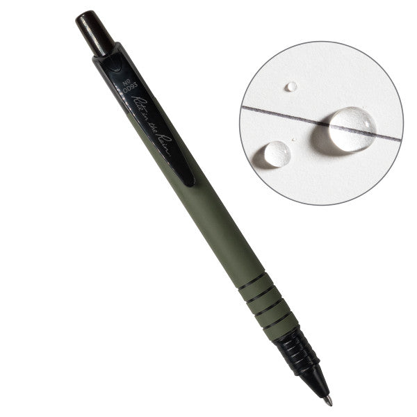 All Weather Pen - OD Green Plastic with Clip & Black Ink - Waterproof, Durable Writing Tool for Outdoor, Hiking, Camping, and Military Use