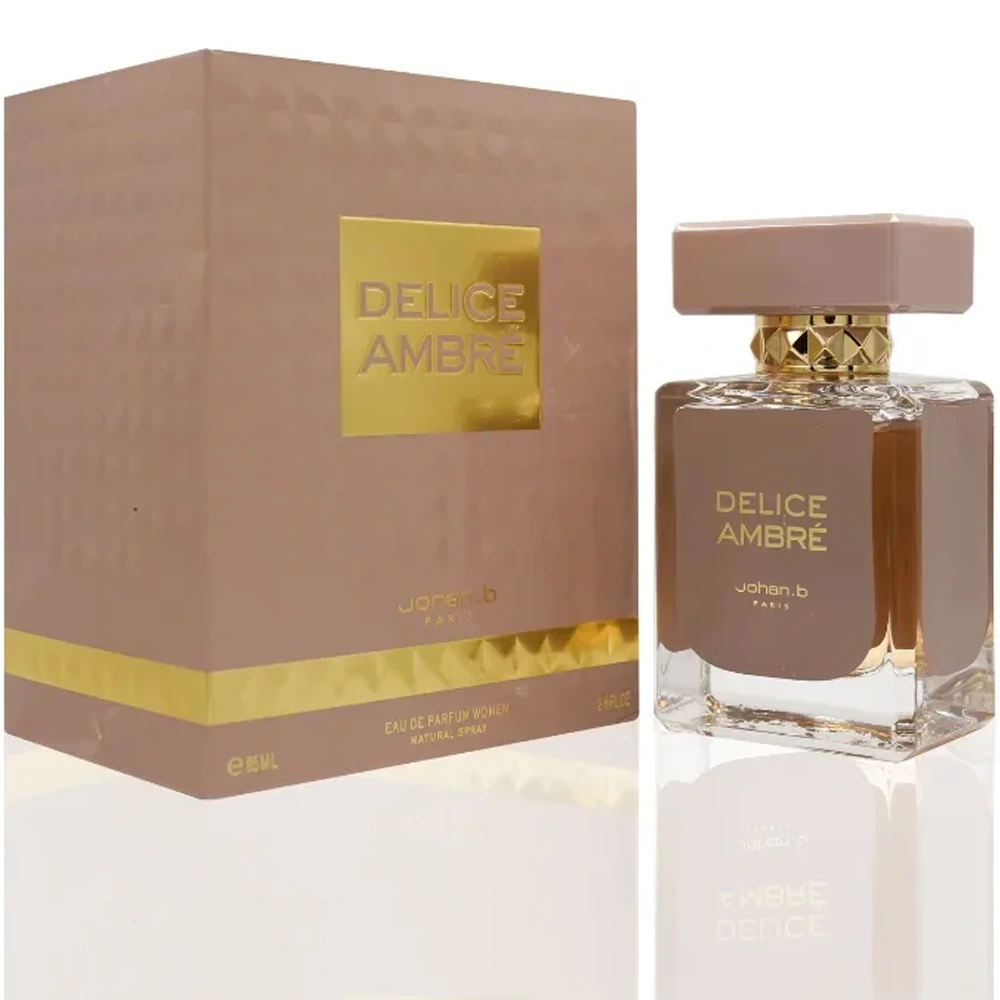 Delice Ambre 2.8 oz Eau de Parfum for Women - Long Lasting Floral Oriental Perfume for Date Night & Special Occasions