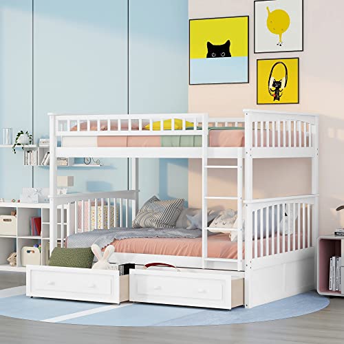 White + 2 Drawers