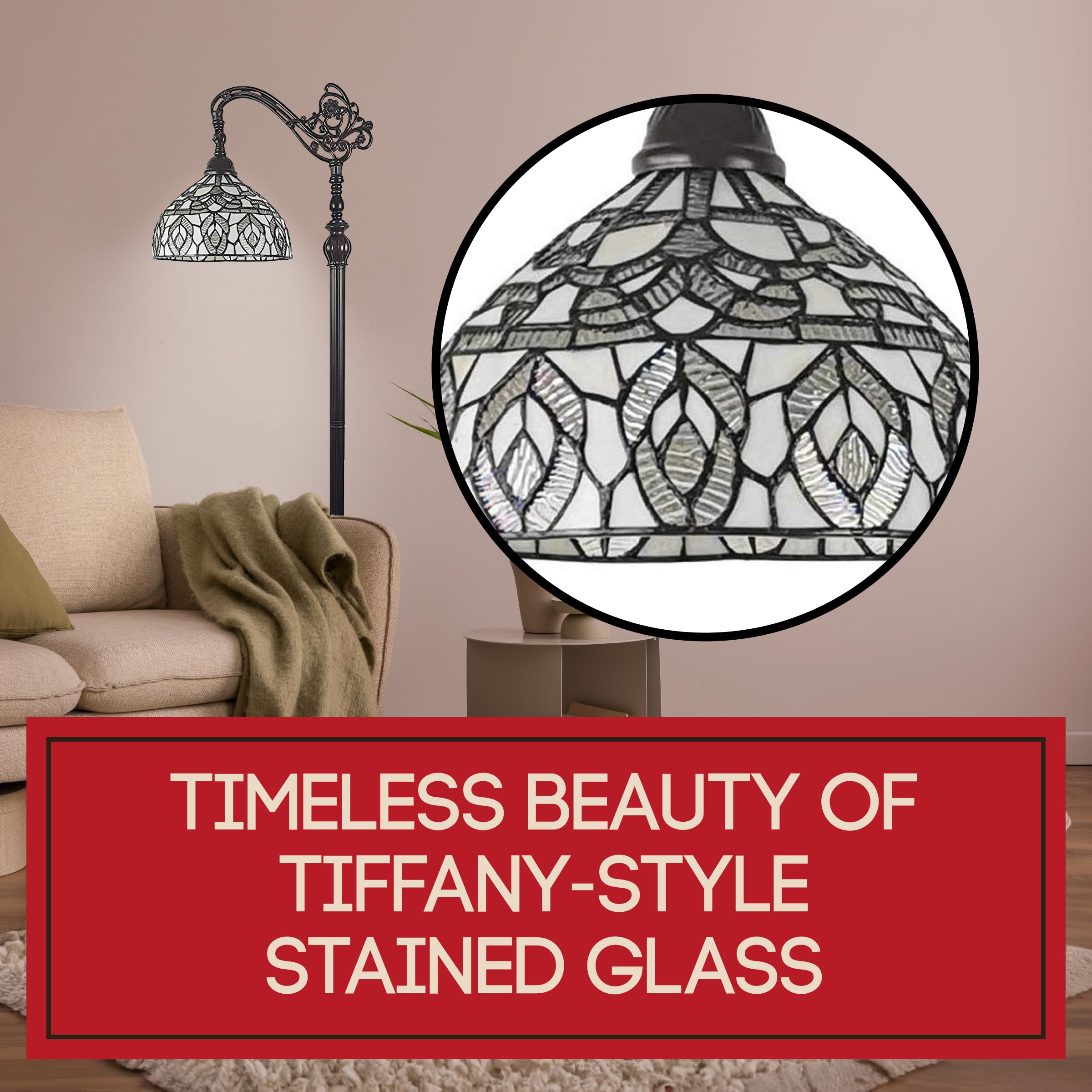 Amora Tiffany Floor Lamp - 62